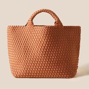 Naghedi St. Barths Medium Tote Bag in Cocoa with Pouch